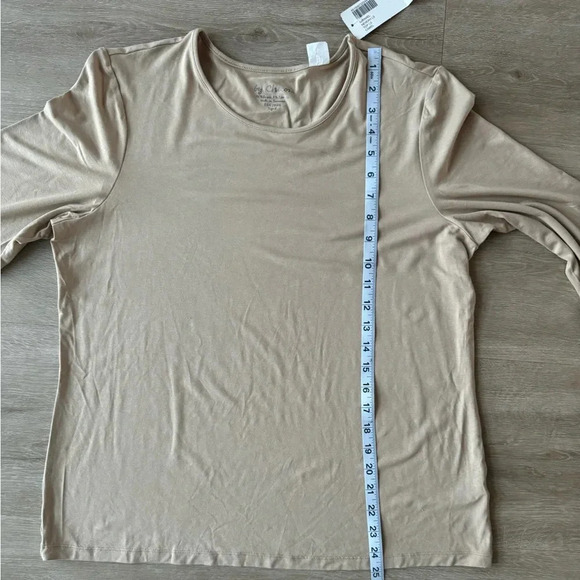 Chico’s Neveah Long Sleeve knit top-size 2 - Picture 3 of 6